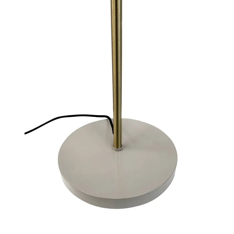 Lampa podłogowa Dyberg Larsen Sleep, szaro-brązowa, wysokość 165 cm, stal