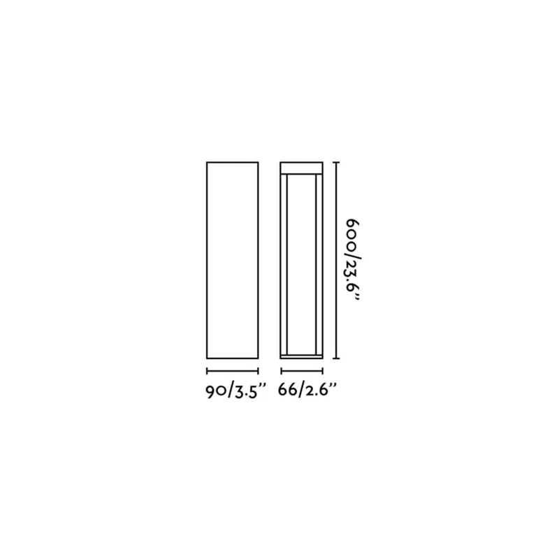 Słupek oświetleniowy LED Cerler, brązowy, 60 cm, metal, IP65, CCT