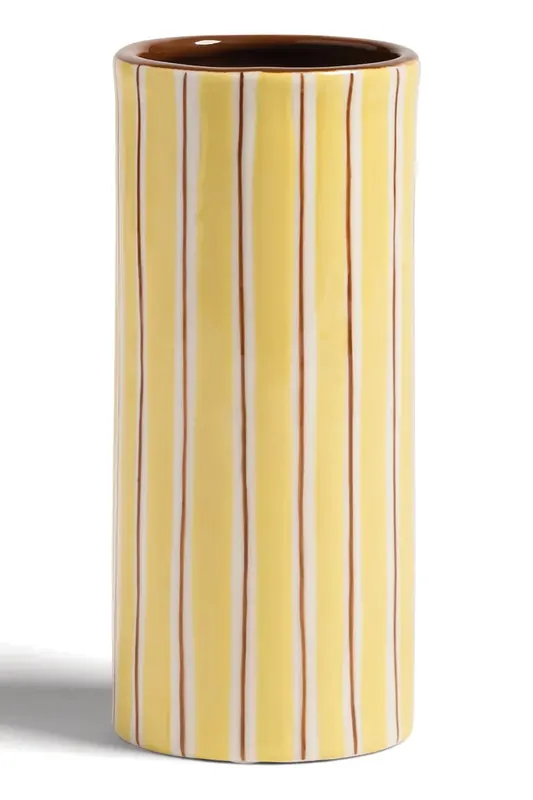 &k amsterdam wazon dekoracyjny ray yellow 18 cm