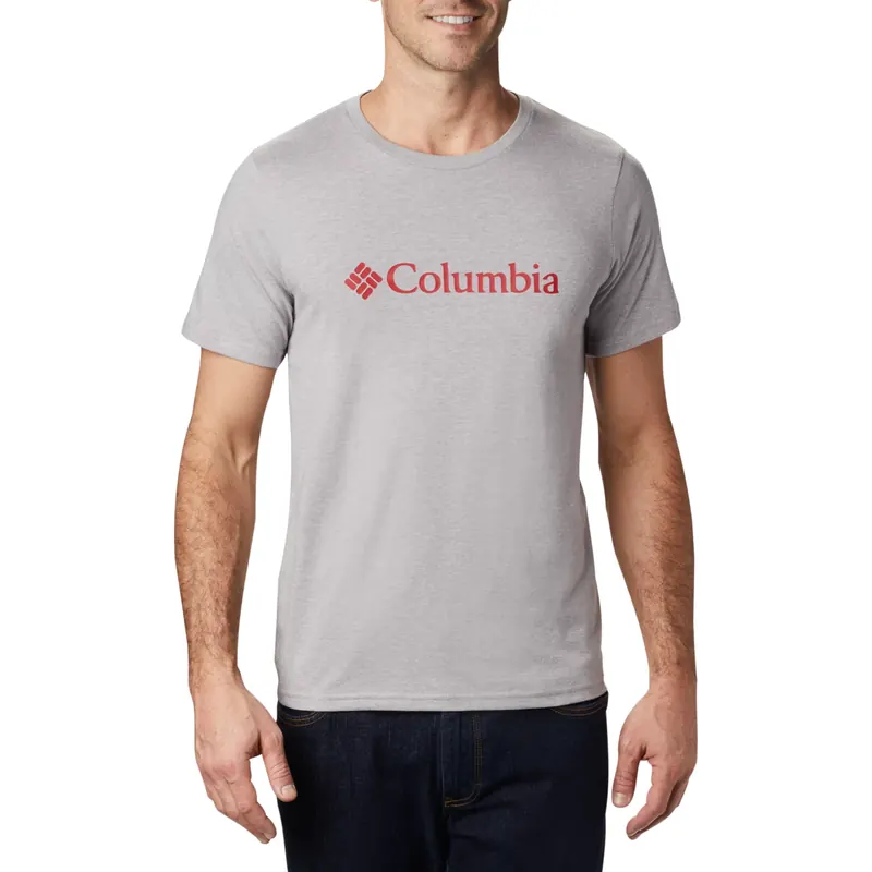 Columbia CSC Basic Logo SS Tee 1680053039, Męskie, Szare, t-shirty, bawełna, rozmiar: L