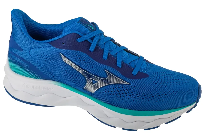Mizuno Wave Serene 2 J1GC255902, Męskie, Niebieskie, buty do biegania, tkanina, rozmiar: 41