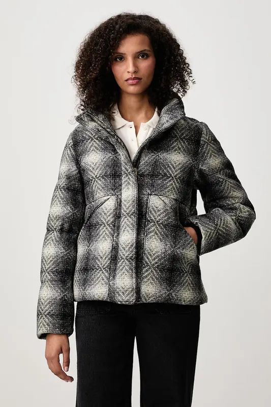 Woolrich  CFWWOU2258FRUT5485 kurtka puchowa damska wełniana