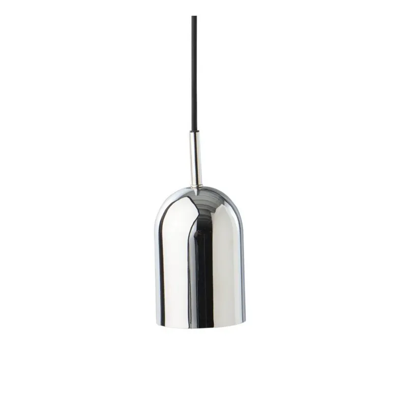 Metalowa lampa wisząca w kolorze srebra z połyskiem ø 10 cm Ara – Jotex