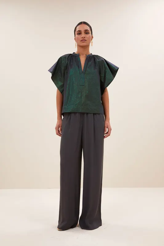 By-Bar Vina Electric Blouse Electric Green Maat: M | Blouses Outlet | Dames | Groen