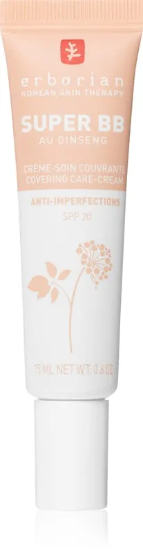 Erborian Super BB Covering Care-Cream Krem BB dla doskonałej i jednolitej skóry małe opakowanie kolor Clair 15 ml