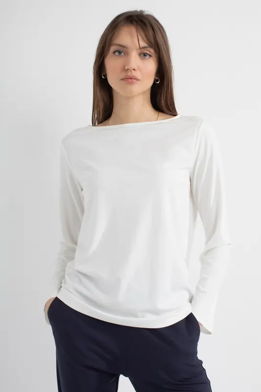 Josephine & Co Pleun T-shirt White Maat: 38 | Longsleeves Outlet | Dames | Wit