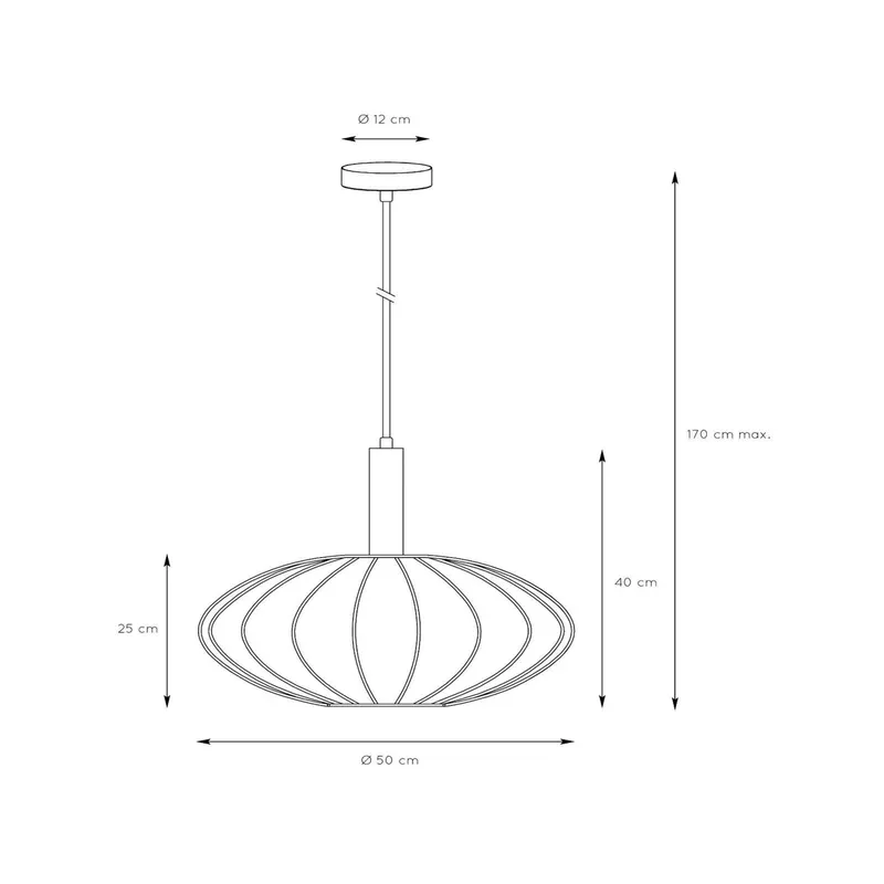 Lampa wisząca Corina, kremowy, Ø 50 cm, E27