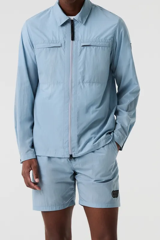 AlphaTauri Olum V1.y9.01 Jacket Fog Blue Maat: L | Lichte Jassen Outlet | Heren | Blauw