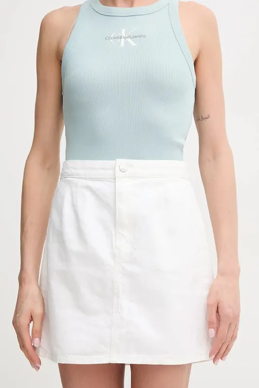 Calvin Klein Jeans spódnica jeansowa