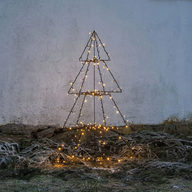 Dekoracja zewnętrzna LED Light Tree Foldy, wysokość 135 cm