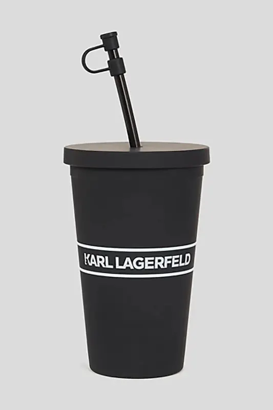 Karl Lagerfeld kubek ze słomką Essential To Go
