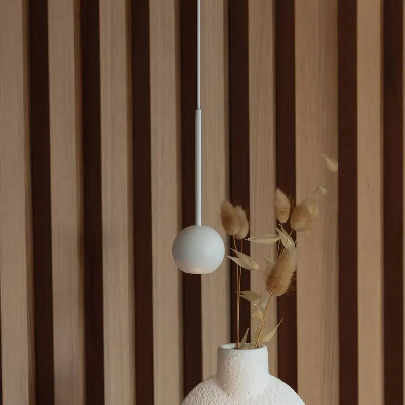 Lampa wisząca LED Ideal Lux Archimede Sfera, biała, metalowa