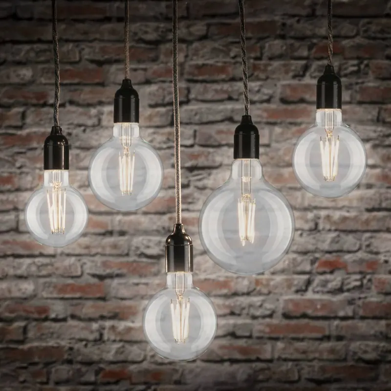 Żarówka globe kulista LED Paulmann z żarnikiem Filament, E27, G125, 9 W, 2700