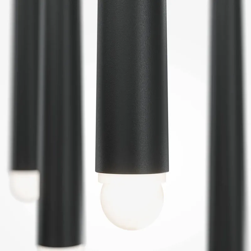 Lampa wisząca Maytoni Cascade LED, czarna, 5-punktowa