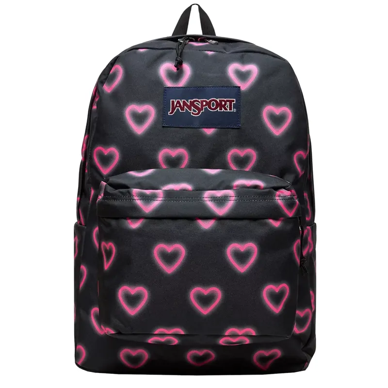 JanSport Superbreak Backpack EK0A5BAG8O01, Damskie, Czarne, plecaki, poliester, rozmiar: One size
