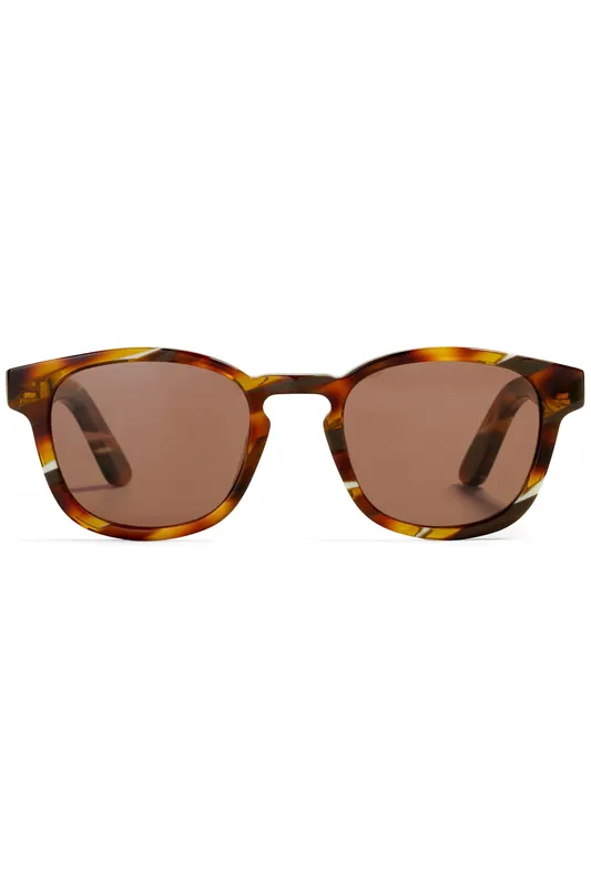 Ace & Tate Alfred Large Jungle Sun Maat: L | Zonnebrillen Outlet | Unisex | Bruin