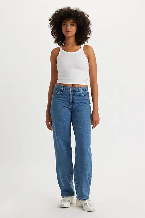 Levi's Baggy Straight Jeans Blue Maat: W25L32 | Straight Jeans Outlet | Dames | Blauw
