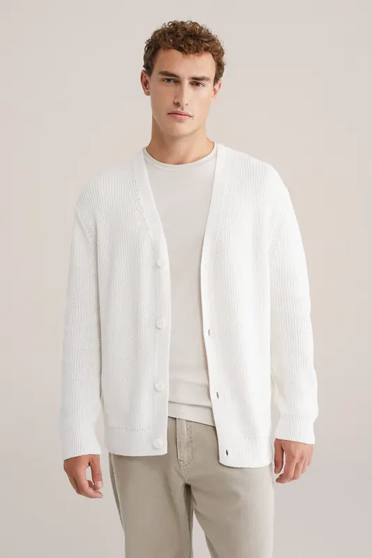 We Fashion Cardigan Off-white Maat: XXL | Cardigans Outlet | Heren | Wit