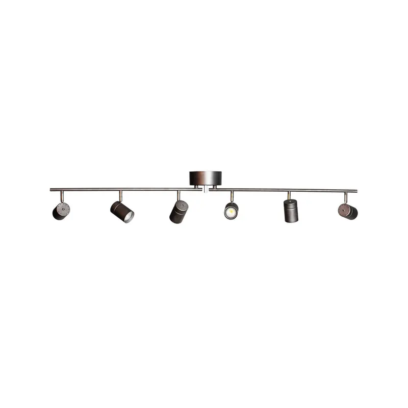 Lampa sufitowa Correct marki By Rydéns, szara, 6-punktowa, metalowa, GU10