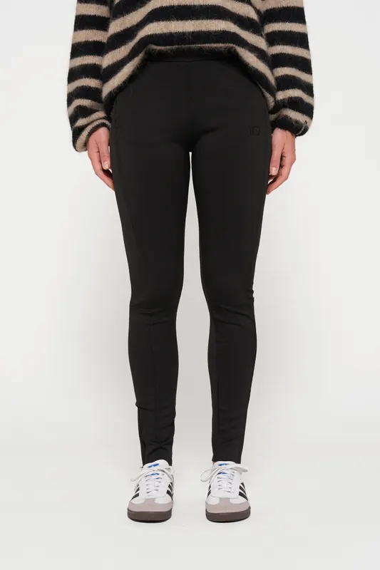 10DAYS Easy Fitted Pants Scuba Black Maat: S | Leggings Outlet | Dames | Zwart