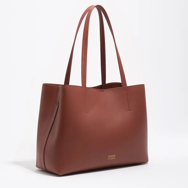 Torebka Chihuahua shopper duża skóra orzechowa