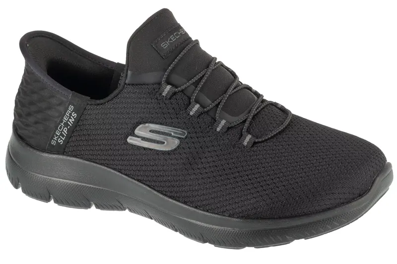 Skechers Slip-Ins: Summits - Diamond Dream 150123W-BBK, Damskie, Czarne, buty sneakers, przewiewna siateczka, rozmiar: 36