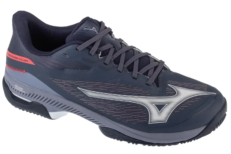 Mizuno Wave Exceed Court CC 61GC252005, Męskie, Szare, buty do tenisa, tkanina, rozmiar: 43