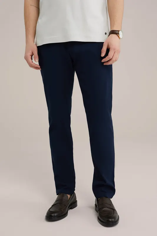 We Fashion Chino Navy Blue Maat: W31L32 | Chino's Outlet | Heren | Blauw