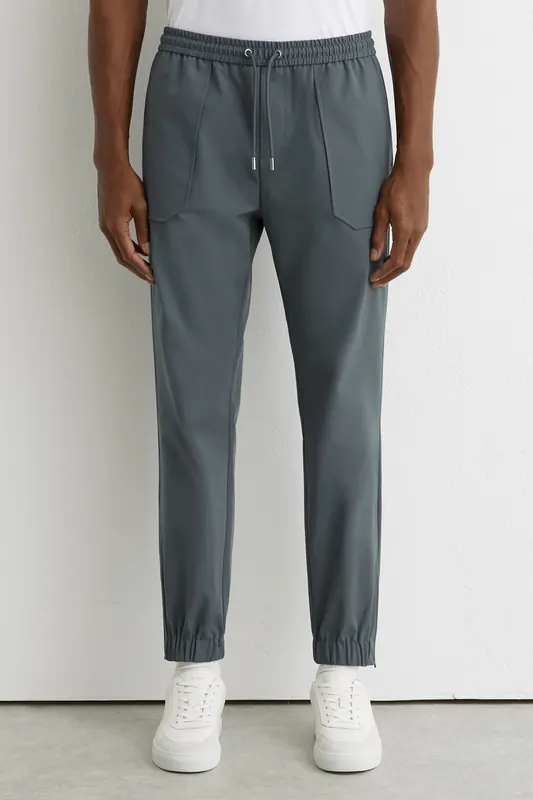 Reiss Technical Cuffed Trouser Airforce Blue Maat: W38 | Joggingbroeken Outlet | Heren | Grijs