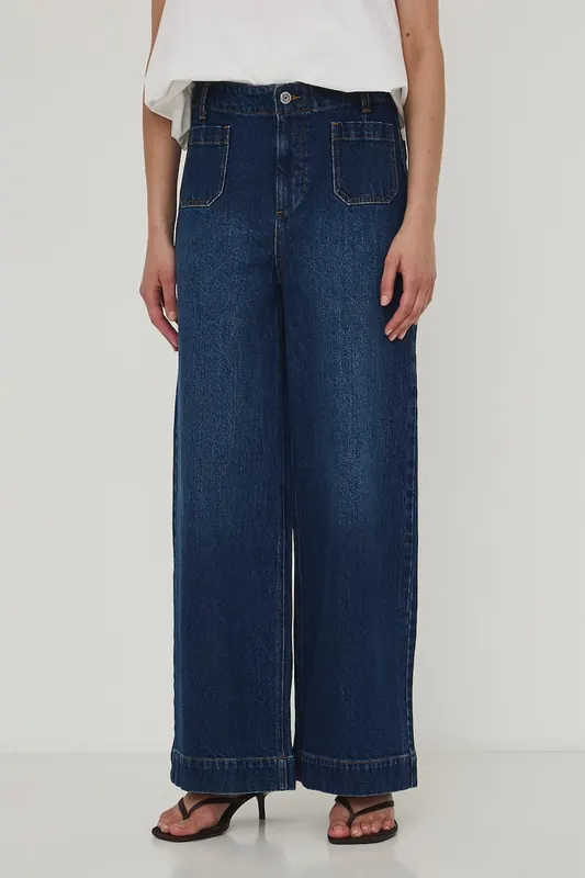 Medicine jeansy wide leg damskie