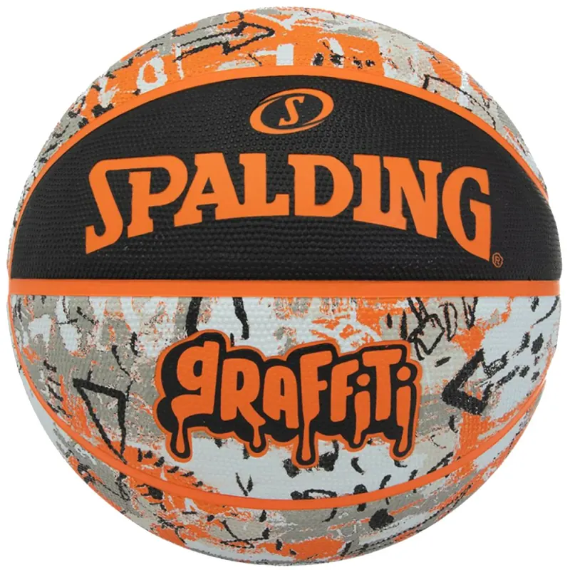 Spalding Graffiti Ball 84376Z, Unisex, Pomarańczowe, piłki do koszykówki, Guma, rozmiar: 7