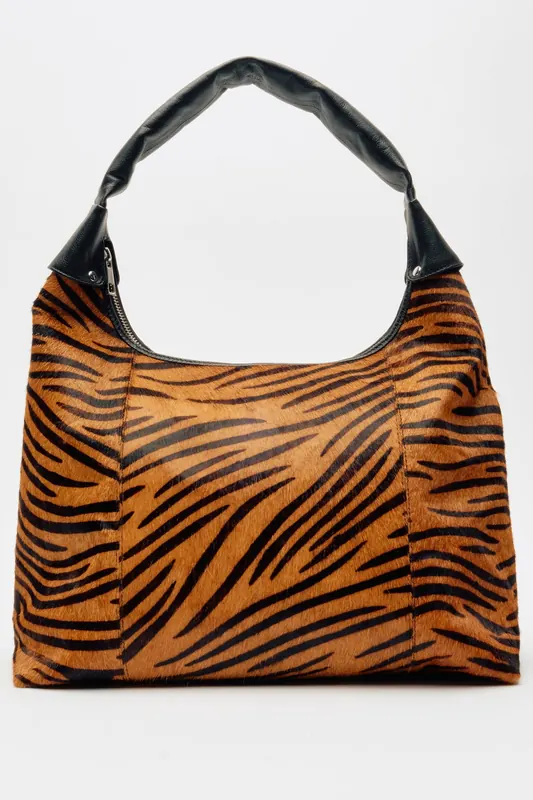 Núnoo Big Dandy Stripes Deluxe Dark Brown Maat: OS | Handtassen Outlet | Unisex | Bruin