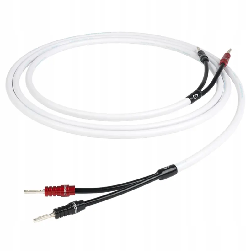 Kabel Głośnikowy Konfekcja Wtyki Bananowe Chord C-screen X Komplet 2 x 3m