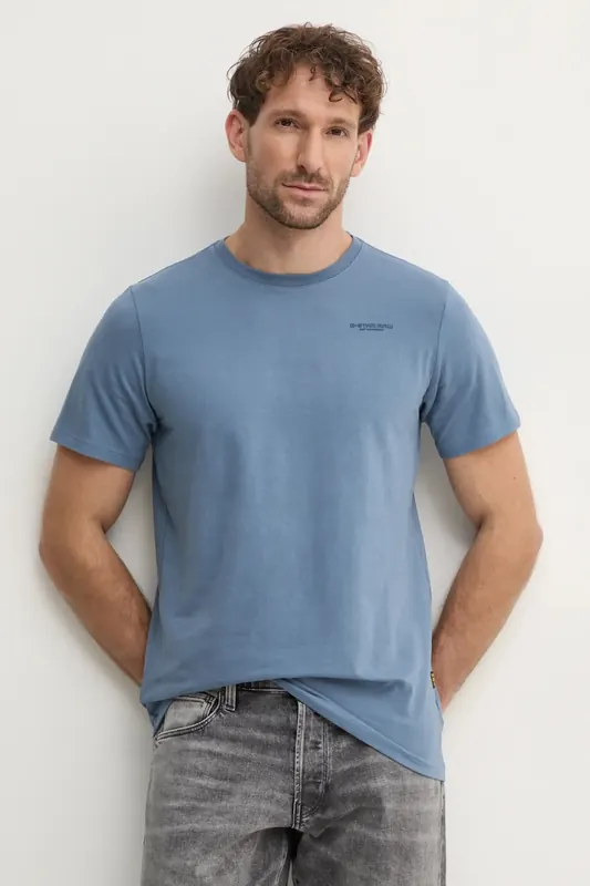 G-Star T-shirt basic męski bawełniany z elastanem