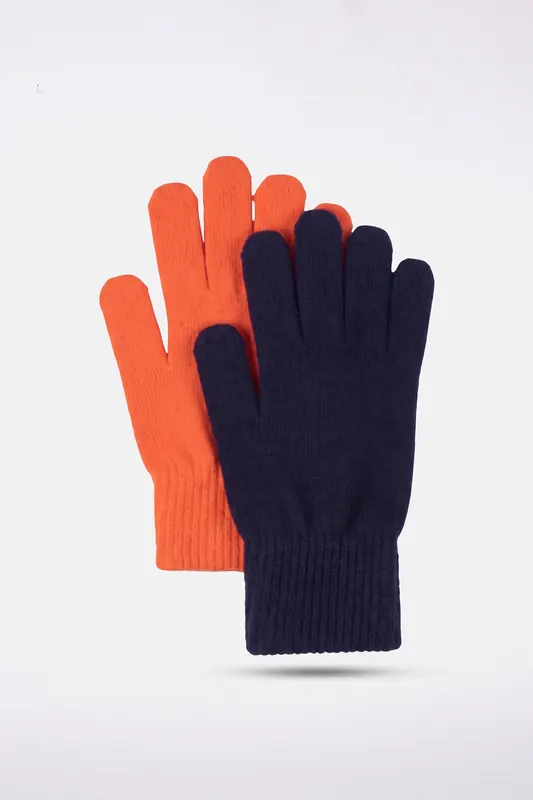 ARKET Marcel Magic Mittens 2-pack Unisex Orange Maat: OS | Accessoires Outlet | kids | Oranje