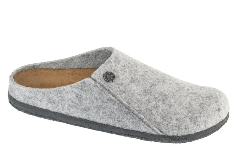 Birkenstock Zermatt Standard FE 1014934, Unisex, Szare, kapcie, filc, rozmiar: 37