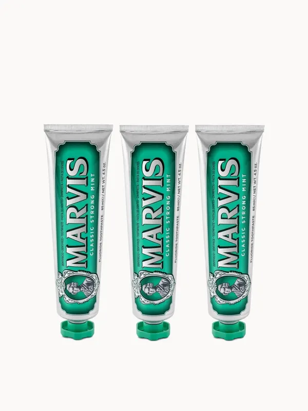 Marvis Classic Strong Mint Toothpaste Bundle (3x85ml)