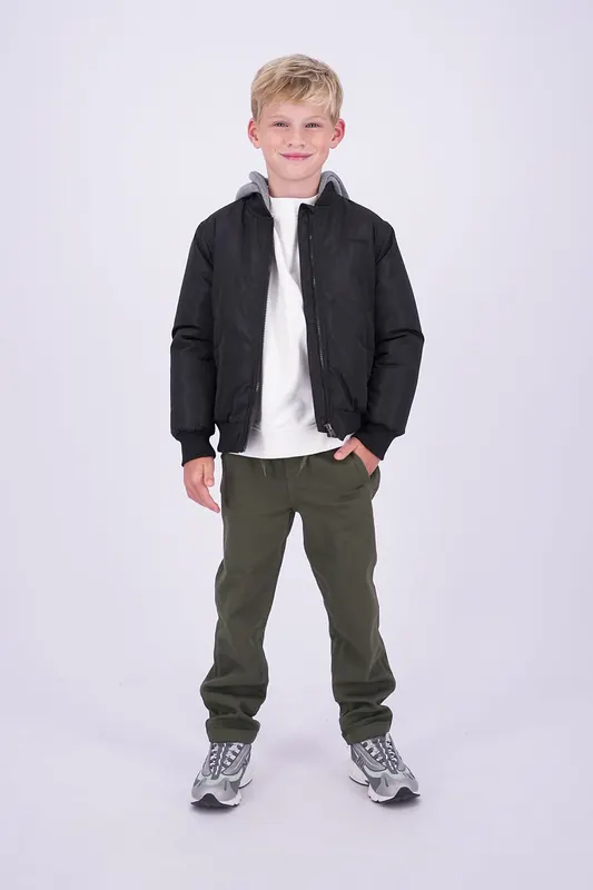 Vingino Boys Tocer Jacket Outdoor Deep Black Maat: 6 | Jassen Outlet | kids | Zwart
