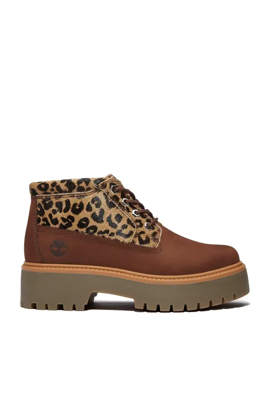 Timberland Stone Street Mid Lace Up Boot Medium Brown Nubuck Maat: 39 | Laarzen Outlet | Dames | Bruin