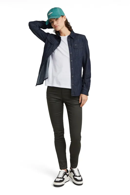 G-Star Weld High Skinny Chino Grey Maat: W24L32 | Chino's Outlet | Dames | Bruin
