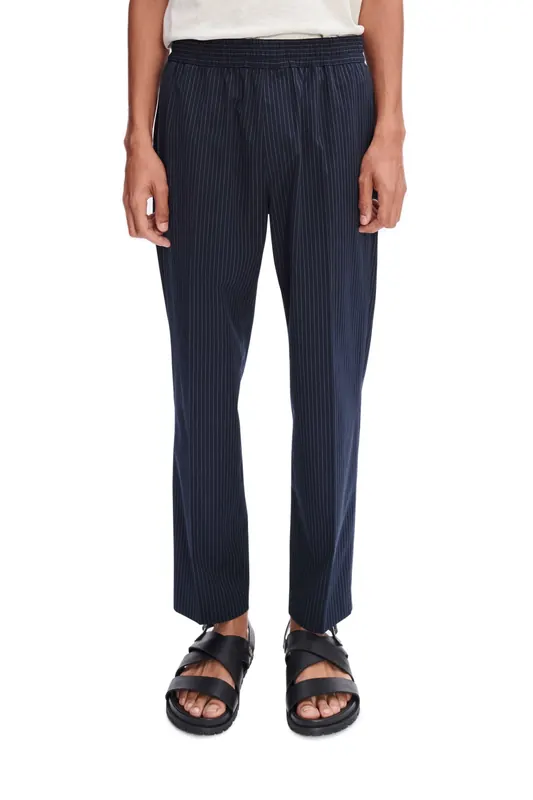 A.P.C. Unisex Trousers Pieter Dark Navy Maat: 48 | Straight Broeken Outlet | Unisex | Blauw