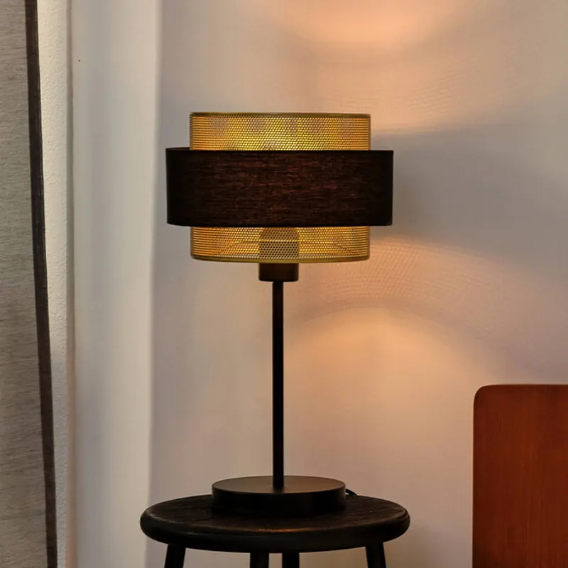 Lampa stołowa OSRAM Decor Hornet, czarna/złota, E27