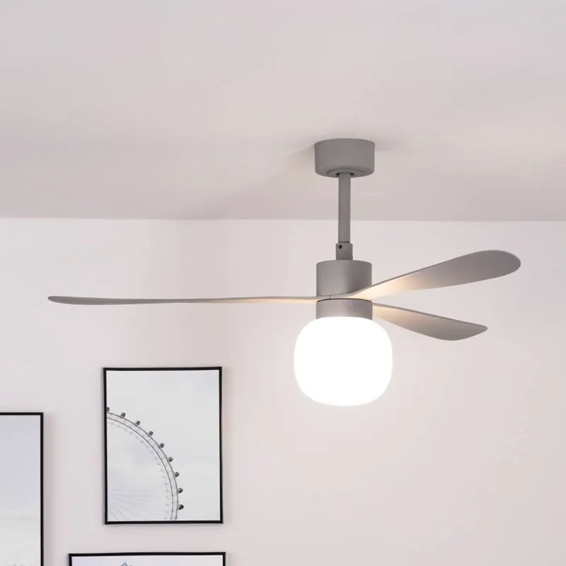 Wentylator sufitowy Amelia Ball lampa LED szary