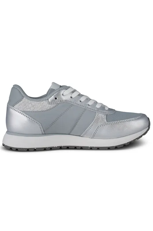 Woden Ronja Metallic Silver Maat: 41 | Sneakers Outlet | Dames | Zilver