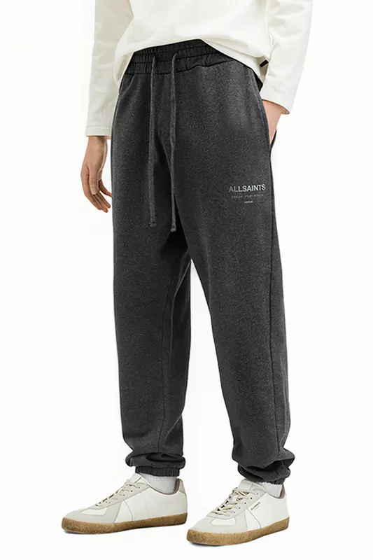 AllSaints Undrgrnd Sweatpant Grvstone Grey Marl Maat: XS | Joggingbroeken Outlet | Heren | Grijs