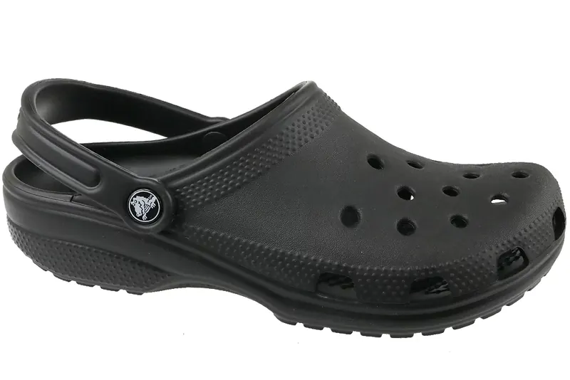 Crocs Classic 10001-001, Męskie, Czarne, klapki, syntetyk, rozmiar: 38/39