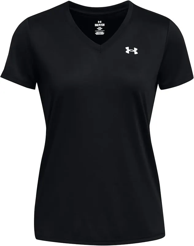 UNDER ARMOUR koszulka treningowa damska Tech SSV- Solid czarna (XL)