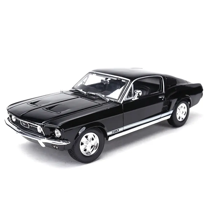 Maisto 1:18 1967 Ford Mustang GTA Fastback samochód sportowy statyczna symulacja odlewane pojazdy kolekcjonerskie modele samochodów zabawki
