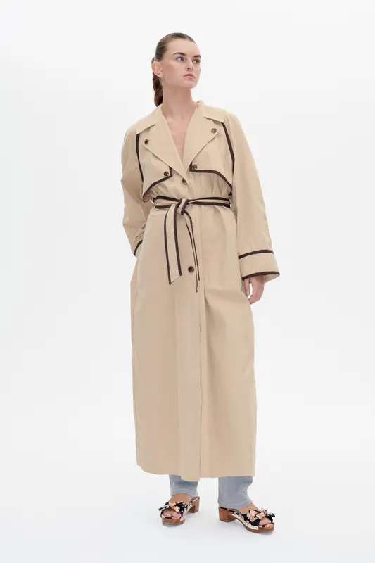 Baum und Pferdgarten Deona Coat Travertine Maat: 38 | Regenjassen Outlet | Dames | Beige