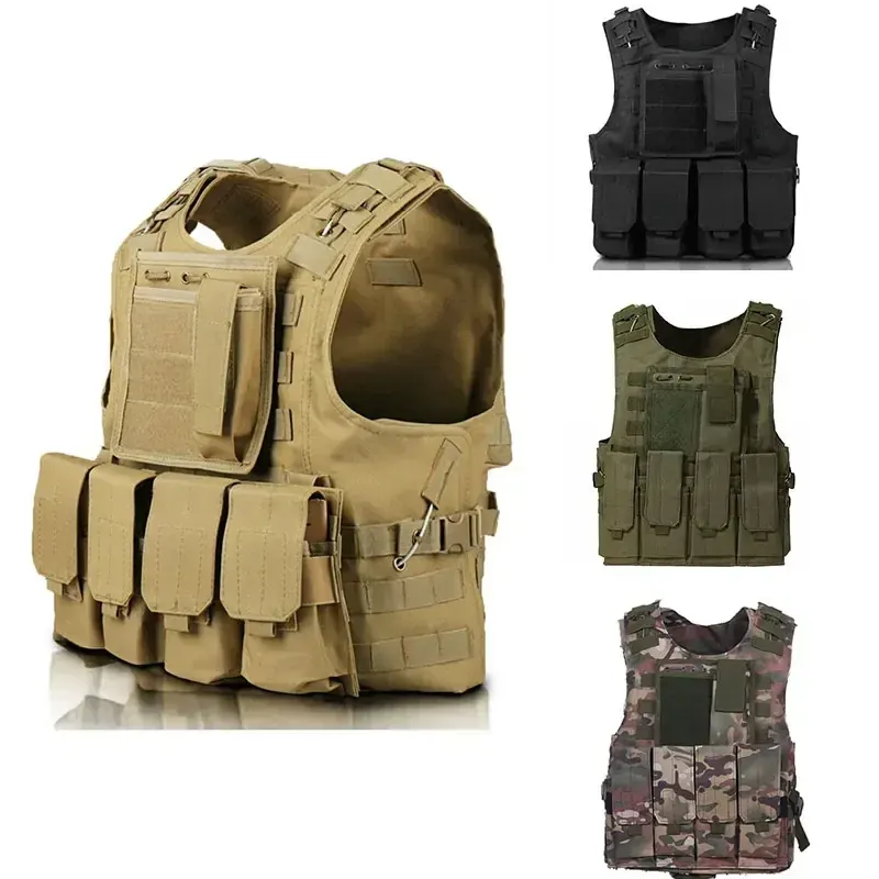 Taktyczna kamizelka myśliwska w kamuflażu kamizelka bojowa kamizelka wojskowa gra CS Airsoft Assault Molle kamizelka sprzęt odzież outdoorowa
